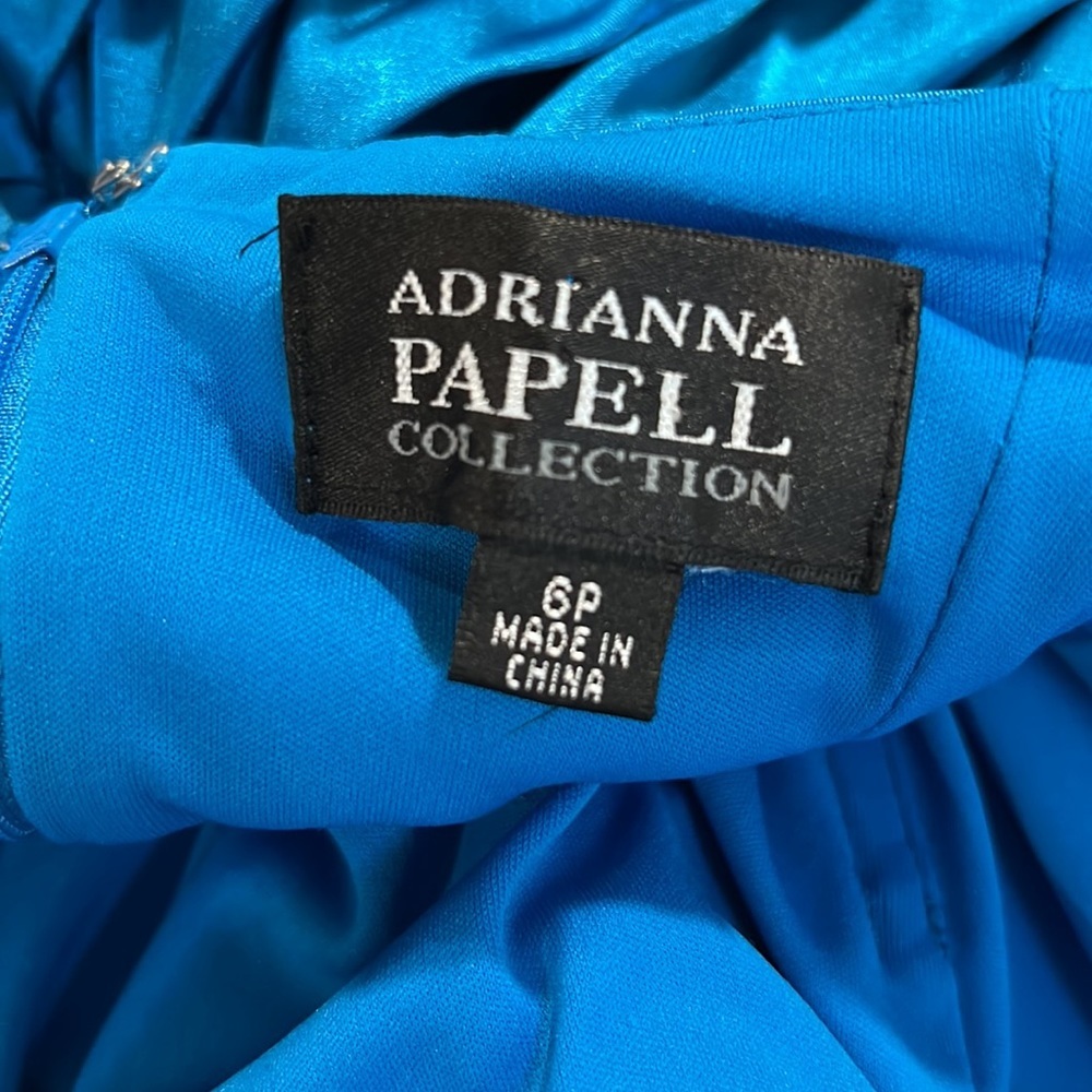 Adrianna Papell Sequin Dress Vivid Blue - Picture 8 of 8